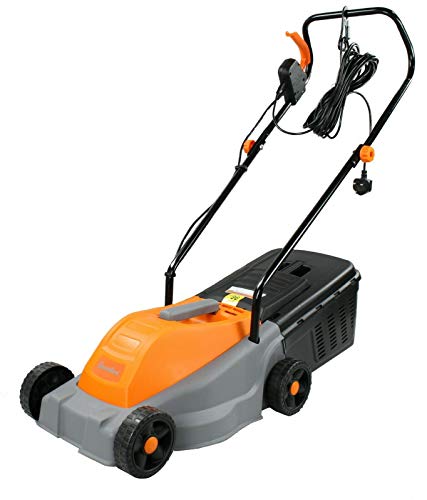 groundlevel Powerful Easy Cut Electric Lawnmower - 1200 Watt 32 Cm Blade with Grass Box