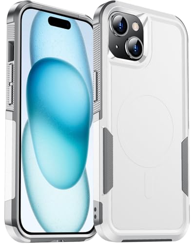 Coque iPhone 15 antichoc blanche pour protéger votre écran 6.1 au quotidien