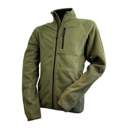 Forro polar BushWear Brocket Fallow de alta montaña con cuello alto con cremallera