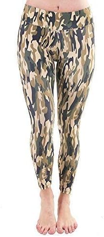 Liquido Active Women's Patterned Yoga Legging Green Soldier Small (Special Offer)-Final Sale