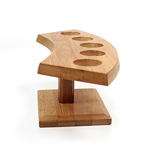 Xmyz Japanese Temaki Sushi Roll Holder Sushi Display Holder Wooden Temaki Hand Roll Stand 1-5 Holes #TOP4