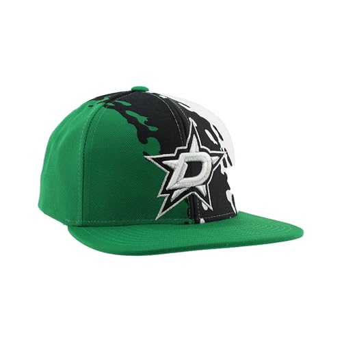Image of ZHATS NHL Unisex-Adult NHL Officially Licensed Adjustable Snapback Hat Flat Bill Z11 Retro Paintbrush