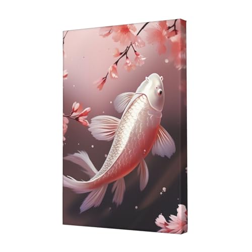 Impression sur toile HD carpe rouge LPSRTWE avec finitions artistiques premium 30x45cm