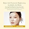 medicube Kojic Acid Turmeric Brightening Gold Jelly Gel Mask | Overnight Face Mask for Glass Glow Skin- Elasticity, Hydrating, Firming and Moisturizing | Korean Skincare, 28g x 4ea #1