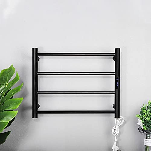 Smart Electric Heated Towel Rack, Stainless Steel with Timer, Wall-Mounted Electric Towel Dryer, Fast Drying, Suitable for Bathrooms