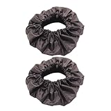 WRITWAA Fundas para Ruedas de Cochecito Resistentes a Manchas Protector Antideslizante para Neumáticos Grandes Accesorio para Ñiño Funda de Rueda a Prueba de Polvo 2 Piezas