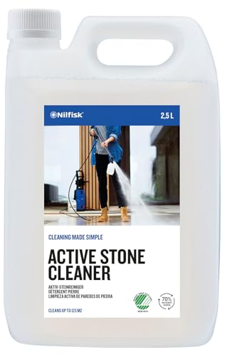 Nilfisk Limpiador Activo para Piedra - Detergente de Hidrolimpiadora para Superficies Exteriores (2.5 L)