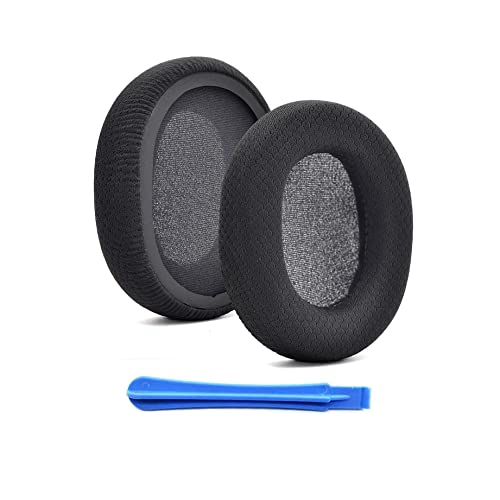 Coussinets de Remplacement en Mesh Fabric pour Casque de Jeu SteelSeries Arctis 3 Arctis 5 Arctis 7 Arctis 9 Arctis 9X Arctis Pro Noir Cover