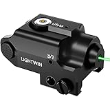 LIGHTWIN Green Laser Sight, Aluminum Ultra Low Profile Compact Picatinny Mount Green Dot Sight, Strobe Mode Available, Magnetic USB Rechargeable Green Beams for Taurus G2c G2s G3 G3c
