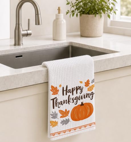 Happy Thanksgiving Kitchen Dish Towels - Image 3