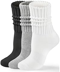 3 Pairs White/Black/Grey