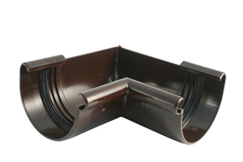 Preisvergleich Produktbild Marley Dachrinnen Innenecke 90° braun halbrund 75