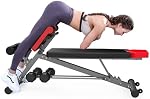 Multifunctional Finer Form Bench for Full Body All-in-One Training – Versatile exercise equipment for hyper back extension, abdominal routines, tilted bench, flat bench or bench press. Exceptional fitness equipment for your home gym
