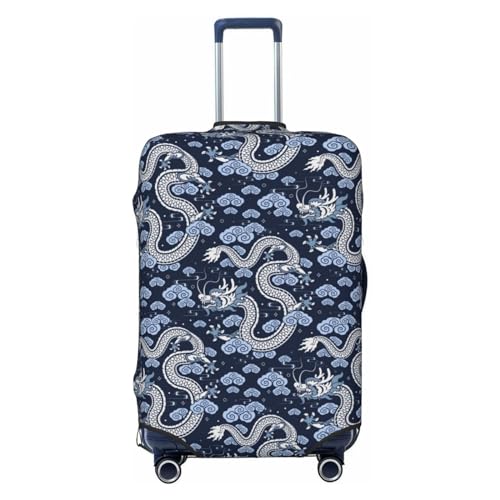 Travel Luggage Cover Protector - Dragon A Anti-Scratch Suitcase Covers Fits 18-32 Inch Luggage