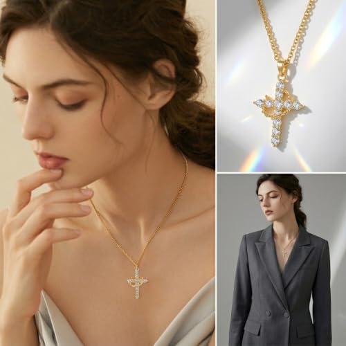 Image of SANNIDHI Pearl Necklace for Women Girls Flower Pendant Necklace with Gift Box Gold Plated Stainless Steel Chain Necklace Jewellery Valentine Birthday Gifts for Women, Girls, Sister, Girlfriend