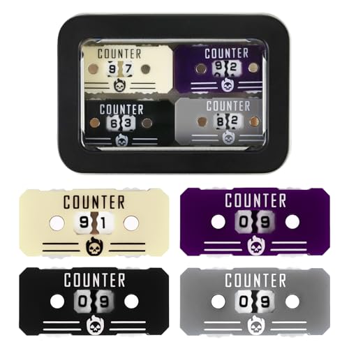 SIXPOINTS 4PCS Twin Digits Life Counters Health Tracker