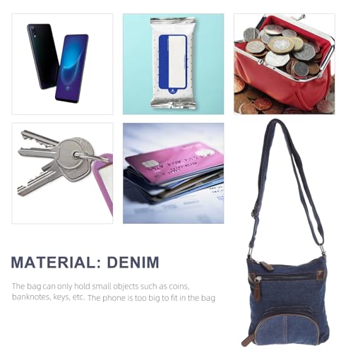 VALICLUD Denim Crossbody Bags denim bag handbag denim purses for women for Women- Mother3