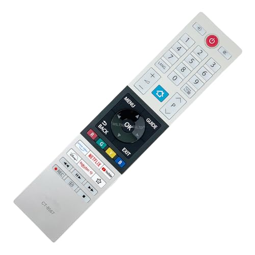 Telecomando TV originale CT-8567 compatibile con Toshiba 32LK3C63DB 32W2263DG/2 43UK3C63DB 50UK3C63DB 50UK4D63DB 55UK3C63DB 65UK4D63DB Smart 4K UHD HDR LED