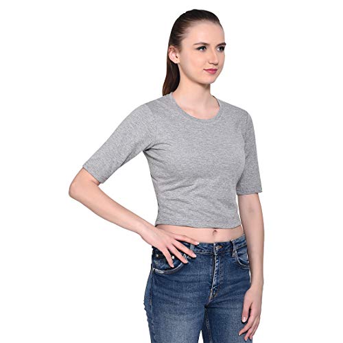 Image of Geum Women's Cotton Round Neck Half Sleeve Top