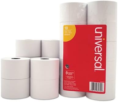 Rollo de punto de ventacaja registradora de 1 capa, 16 libras, 12 núcleo, 1-34 "x138 pies, 10paquete"