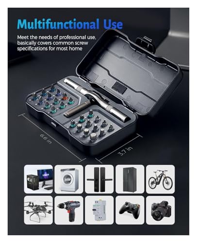 Set de destornilladores multifunción con 24 piezas miniatura 7