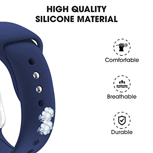 Image of GRIPP Soft Silicone Watch Strap for 40mm /41mm /42mm, Watch Series 11 /10 /9 /8 /7 /6 /5 /4 /3 /2 /1, SE 3 /2 /1, Slim, Lightweight, Adjustable (Watch Not Included)