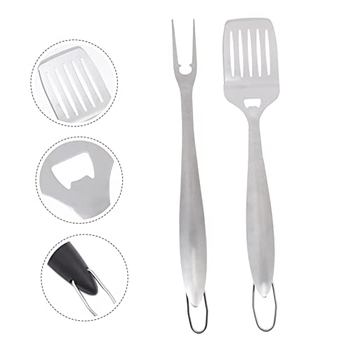 Set de 2 piezas para parrilla Mipcase acero inoxidable miniatura 3