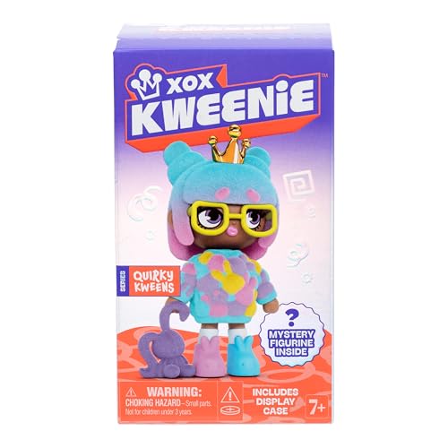 Xox Kweenie Quirky Kweens Series Premium Figurine and Display Case, Metallisch