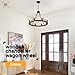 Benkut Farmhouse Wagon Wheel Chandelier 23.6