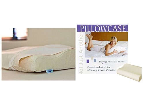 Gotcha Covered Contour Memory Foam Pillowcase - Medium Size, White