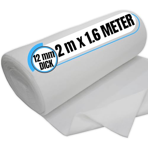 Filterrolle 3,2qm - 2m x 1.6m -(12mm dicke)- Filtermatte wei...