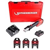 Gewicht inkl. Koffer: 6,73 kg Rothenberger ROMAX 4000 Set SV15-22-28mm Akku Pressmaschine + 1x Akku 4,0Ah + Ladegerät + Pressbacken + Koffer (1000001924)