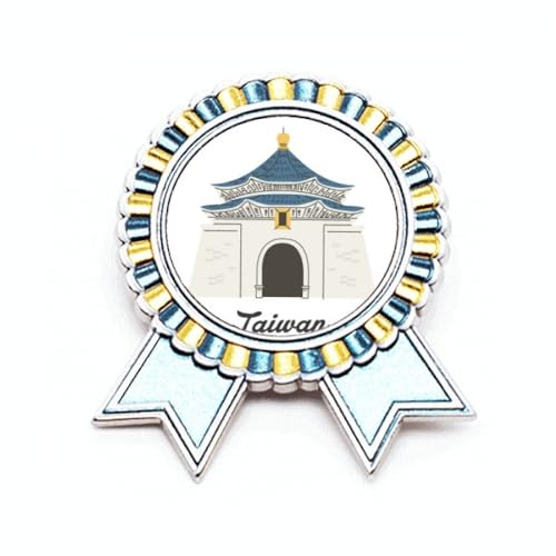 Broche Taiwan et médaille en métal M, le pin's idéal pour compléter votre collection de voyage
