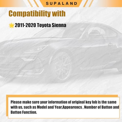 Reparar llave Toyota Sienna rota con carcasa HYQ14ADR de 6 botones adaptable 2
