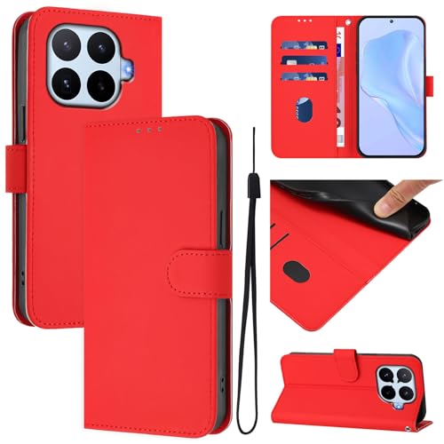 �X�}�z�P�[�X �Ή��@�� for Xiaomi 17T �X�}�z�P�[�X�y�J�[�h�z���_�[�E�E�H���b�g�E�}�O�l�b�g�o�b�N���E�t���b�v�E�X�^���h�@�\�t���zRed