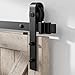 Homlux Sliding Barn Door Hardware Hangers Rollers 2pcs Compatible with All Barn Door - Fit 1 3/8-1 3/4