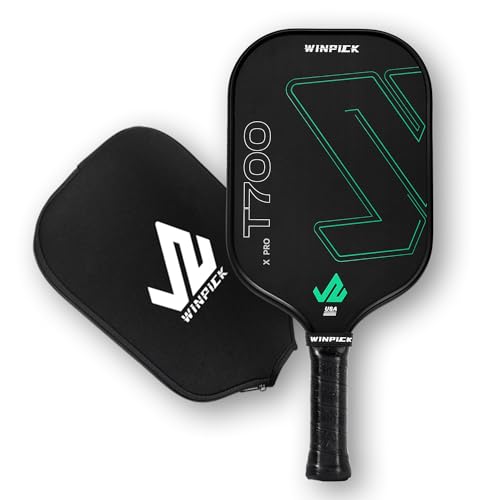Raquette de pickleball avec noyau de 16 mm en nid d'abeille pour un contrôle absolu