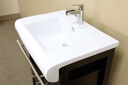 Bellaterra Home 202117B 28-Inch Single Sink Vanity, Wood, Dark Espresso #TOP4