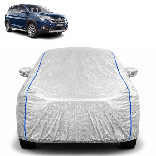 Image of Waterproof Car Cover for Maruti Suzuki Nexa XL6 | All Weather Protection | UV Resistant & Dustproof | Soft Cotton Lining to Prevent Scratches | Triple Stitched with Mirror Pockets & Elastic Hem