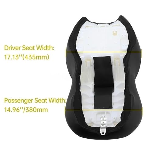 Asiento de pasajero y conductor perfil bajo con amortiguación para Touring CVO y Road King 5