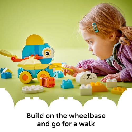 LEGO DUPLO Town 3 in 1 Animals on Wheels Building Toy - Learning Play Set for Toddler Boys & Girls, Ages 2+ - Animal Building Blocks for Sensory Skills Practice - Pretend Play Gift Idea - 10448 - image 5