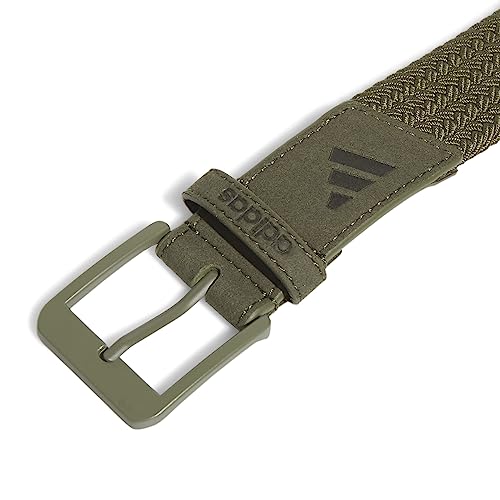 adidas Women's Braided Stretch Belt, Olive Strata/Olive Strata, Medium/Large2