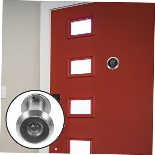 Kit de Mirilla para Puerta 1set con Taladro, Visor de Privacidad de Metal para Apartamento y Seguridad en el Hogar, Diseño Fácil de Instalar, Acabado Plateado miniatura 5