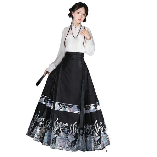 Jupe style chinois femme Hanfu Ming long vêtement quotidien traditionnel