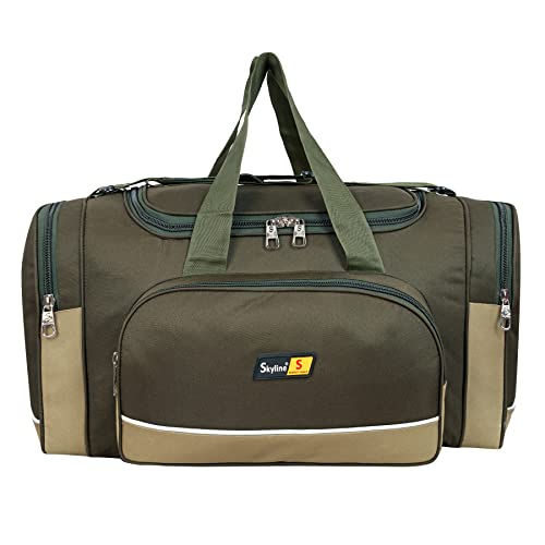Image of Skyline Polyester 60Ltrs Without Wheel Expandable Travel Duffel Bag for Men and Women (Green)