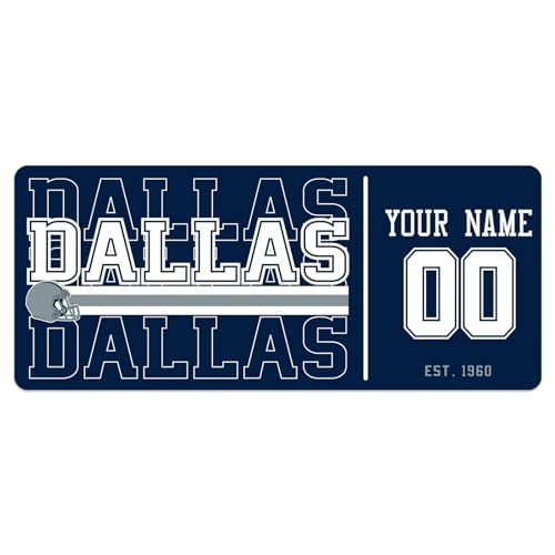 Image of ANTKING Dallas Mouse Pad Custom Name and Number Desk Pad for Men Women Youth Gifts