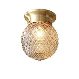 RAZZUM Lamp Fashion Design Pineapple Shape Crystal Ceiling Lamp, Living Room Bedroom Dining Room Atm