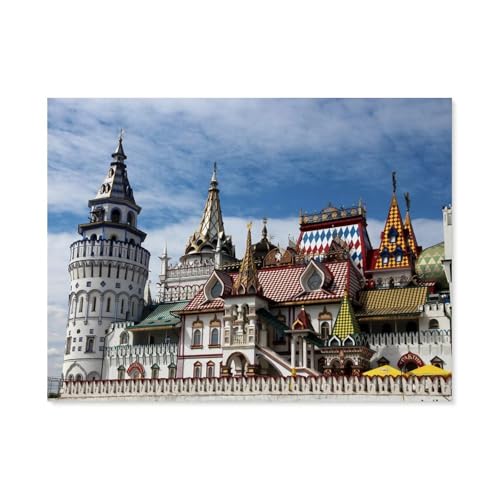 Image of 1000 PCS Jigsaw Puzzle for Adults Challenging Puzzle for Game，Kremlin，Jigsaw Puzzle Customized Personalized Paper Puzzle Pieces for Family Home Decor（38x26cm）-M76