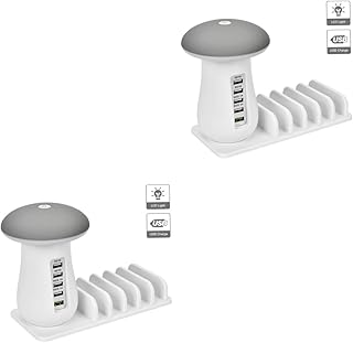Obuyke 2 Pçs USB Um Carregador Estações De Carregamento De Celular Carregadores Móveis Estação De Carregamento De Tablet Estação De Carregamento Estação De Carregamento Doca Suporte Do