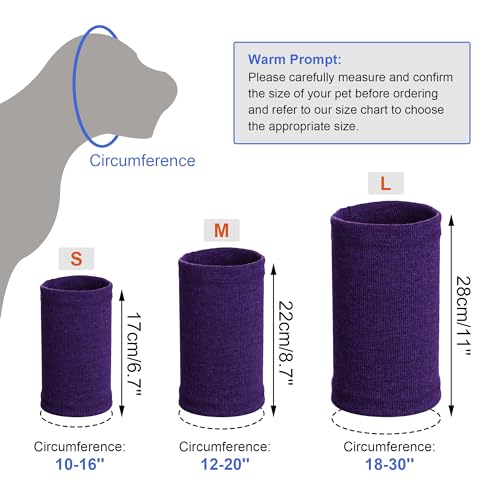 Image of Quiet Ears for Dogs, Rbenxia 1 Piece Dog Ear Cover Hoodies Dog Ear Muffs Headband Noise Ear Protection Warm Winter Ear Scarf (Purple, Medium)